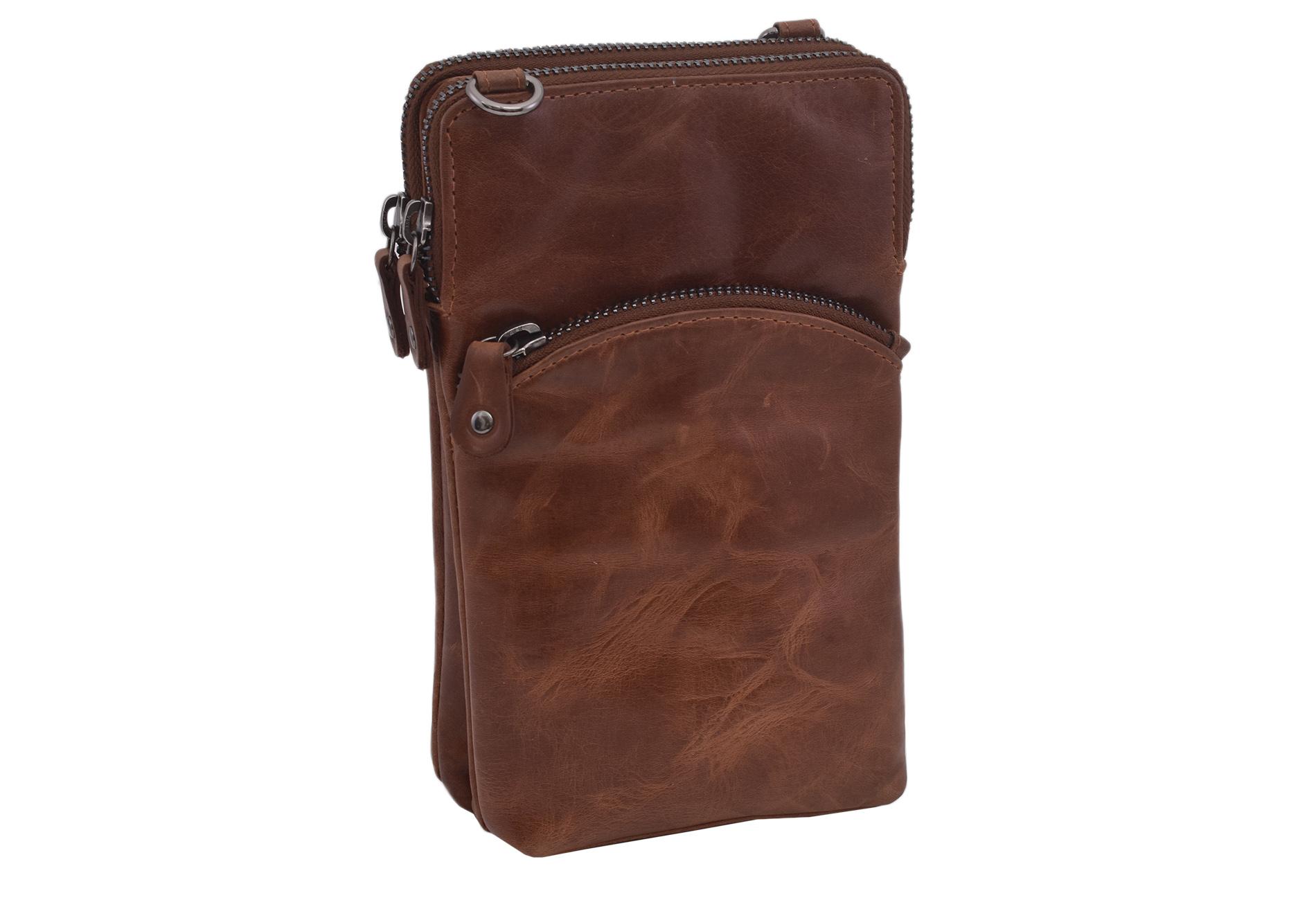 E-shop Dámska kožená crossbody kabelka tan 2111510