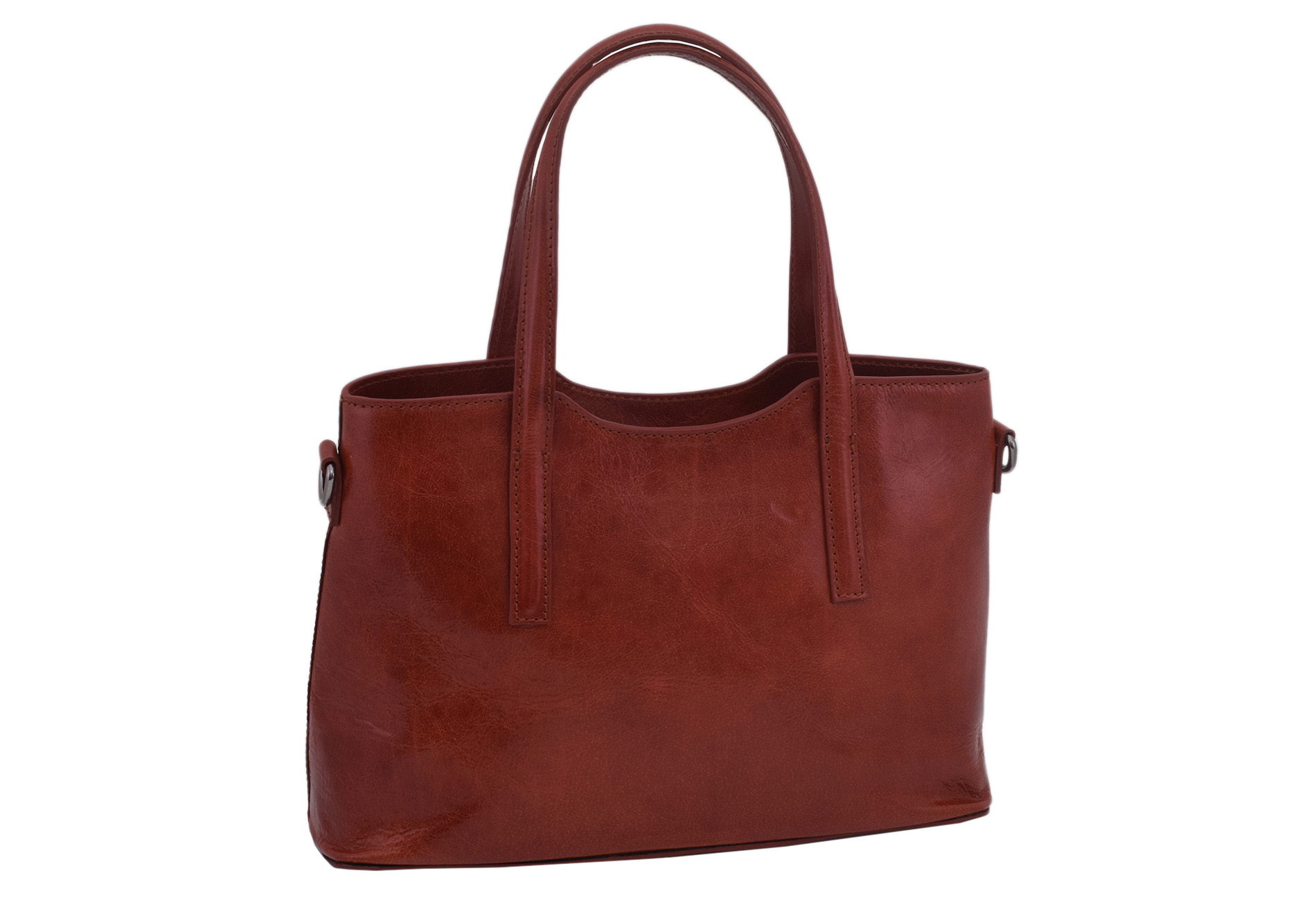 E-shop Dámsky kožená kabelka červená 250135