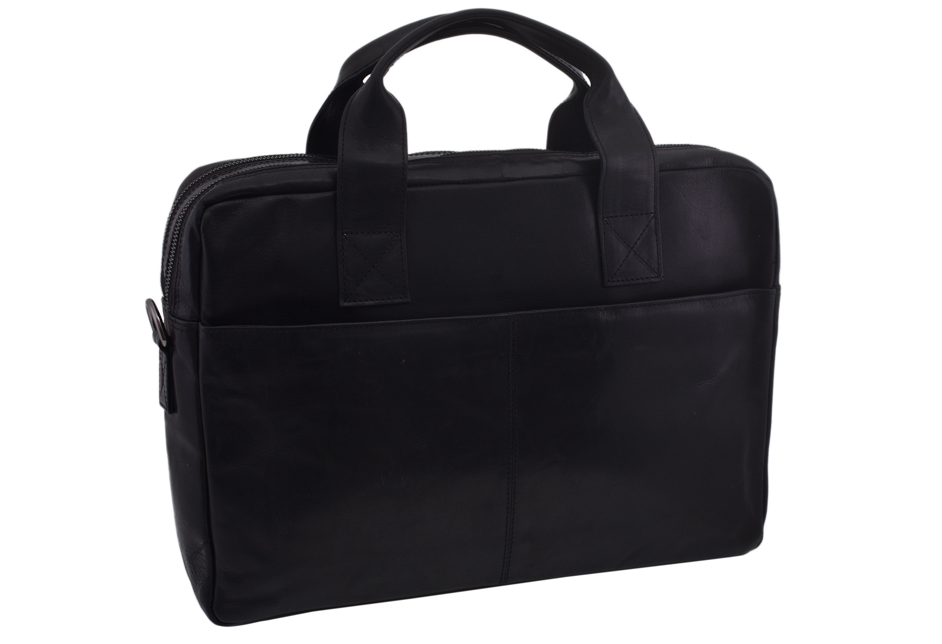 E-shop Kožená taška na notebook čierna 370116