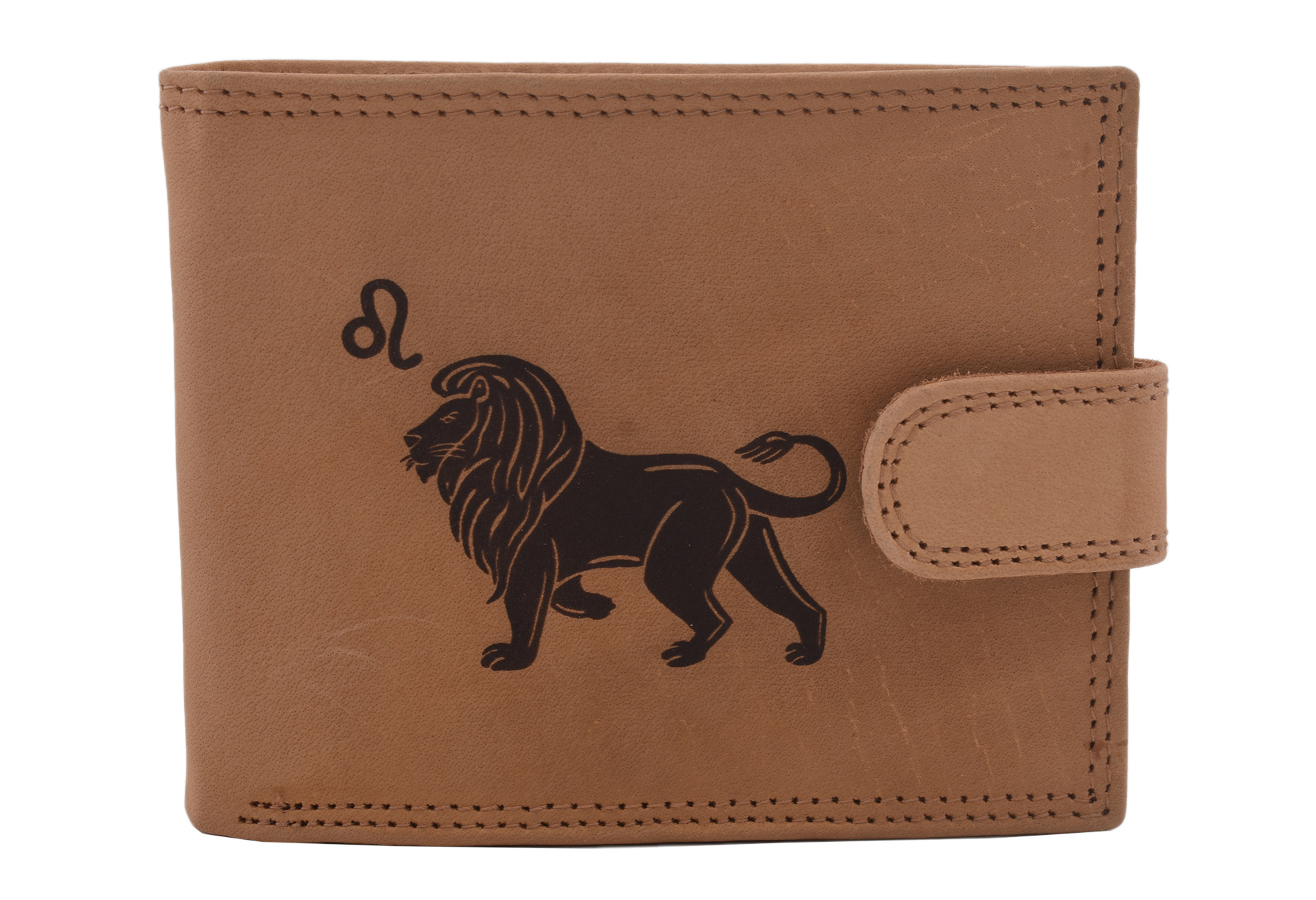 E-shop Pánska peňaženka MERCUCIO natural vzor 35 znamenie lev 2911927