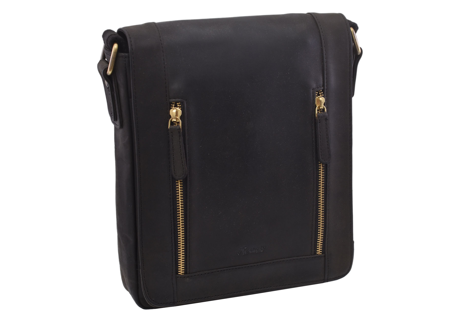 E-shop Pánske kožené crossbody čierny hunter 250836