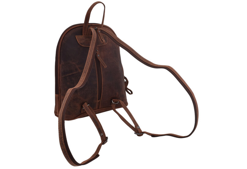 Dámska kožená crossbody kabelka hnedý hunter 250101