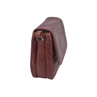 Dámska kožená crossbody kabelka ružová 220108