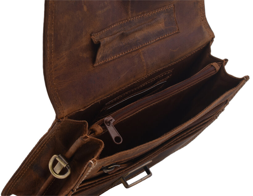 Kožená etue taška camel 3511646