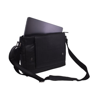 Kožená taška na notebook čierna nappa 250856