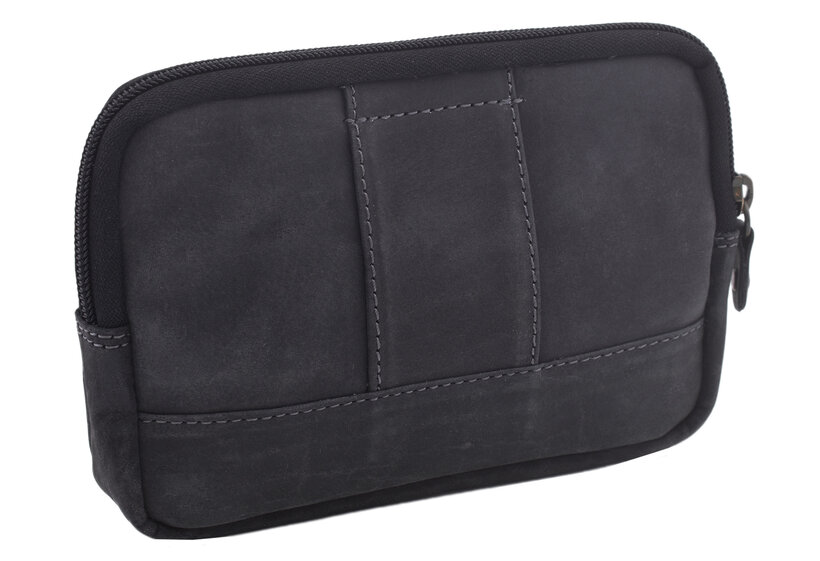 Kožené puzdro na opasok čierny hunter 250899