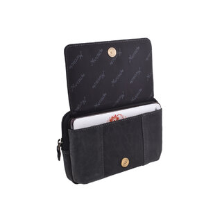 Kožené puzdro na opasok čierny hunter 250899