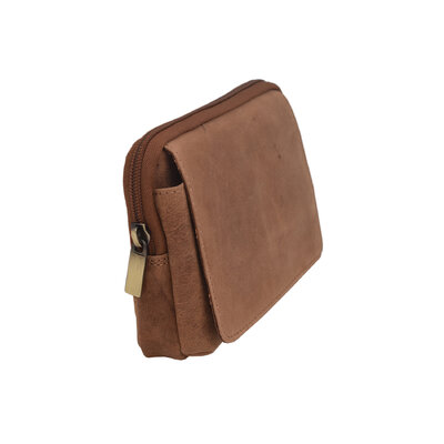 Kožené puzdro na opasok svetlý tan hunter 250899