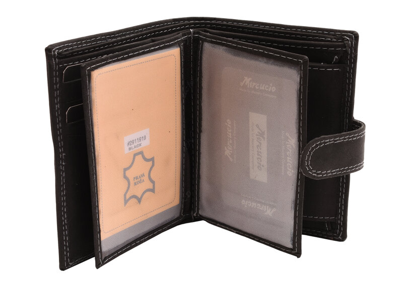 Pánska peňaženka MERCUCIO čierna (logo) 2911919