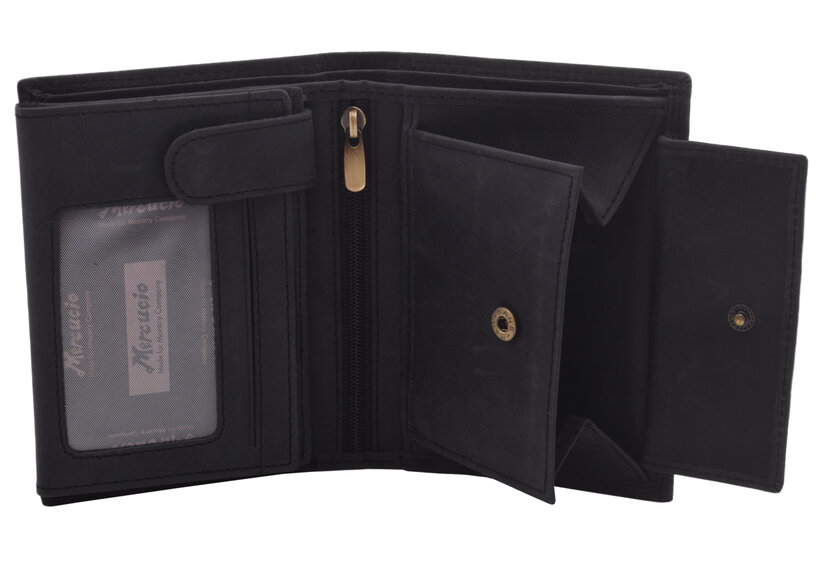 Pánska peňaženka MERCUCIO čierna (logo) 2911921