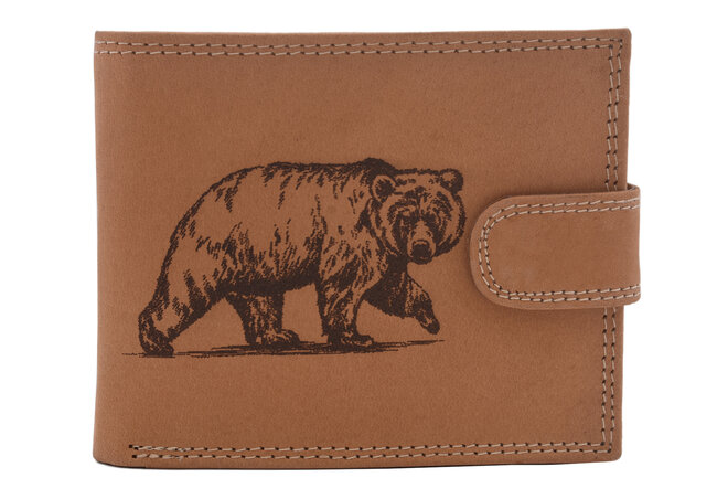 Pánska peňaženka MERCUCIO natural vzor 20 medveď 2911927
