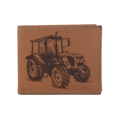 Pánska peňaženka MERCUCIO natural vzor 32 traktor 2911911