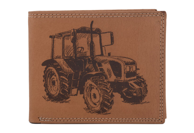 Pánska peňaženka MERCUCIO natural vzor 32 traktor 2911911