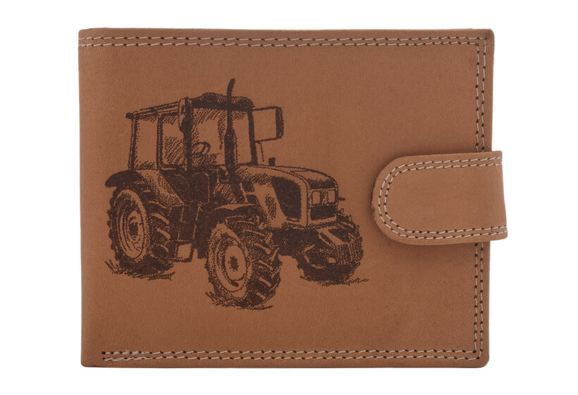 Pánska peňaženka MERCUCIO natural vzor 32 traktor 2911927
