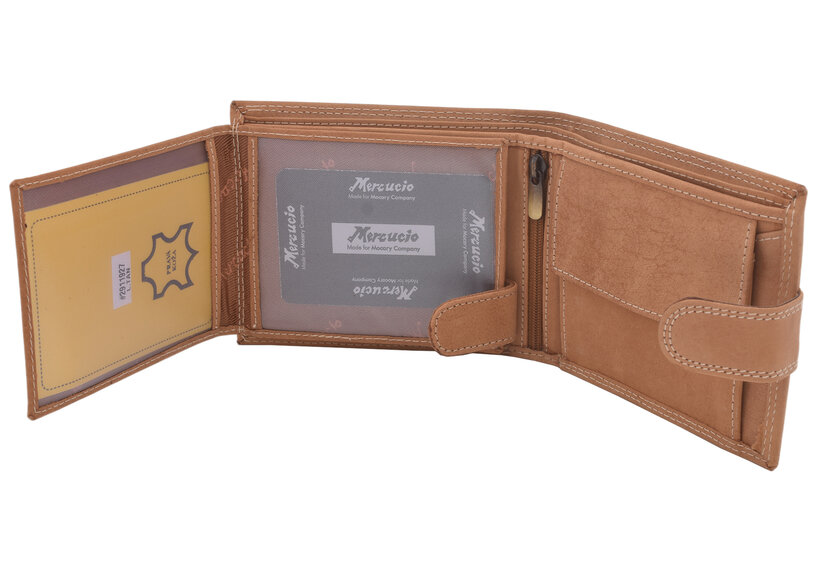 Pánska peňaženka MERCUCIO natural vzor 65 motorka retro II 2911927
