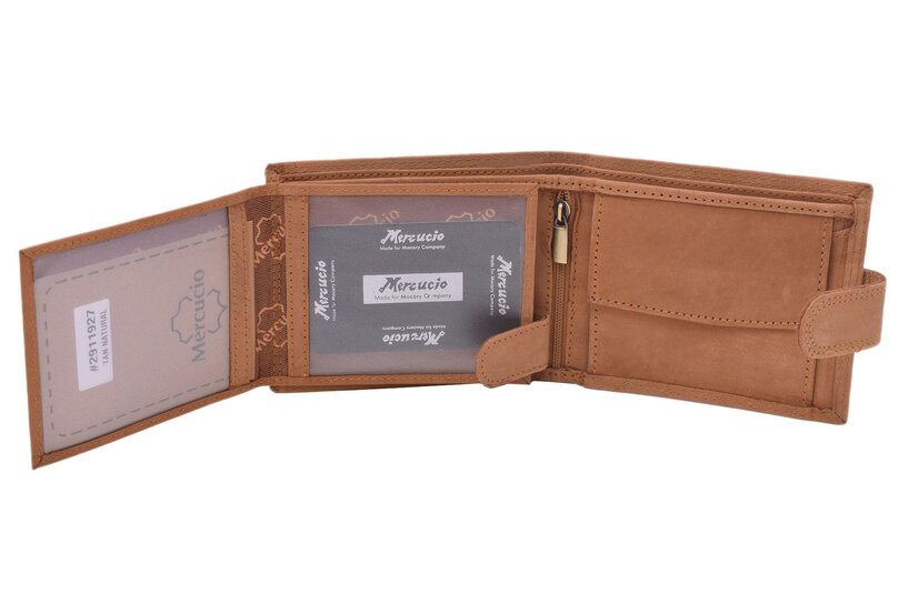Pánska peňaženka MERCUCIO natural vzor 67 retro nákladné auto 2911927