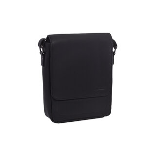 Pánske kožené crossbody černá nappa 250909