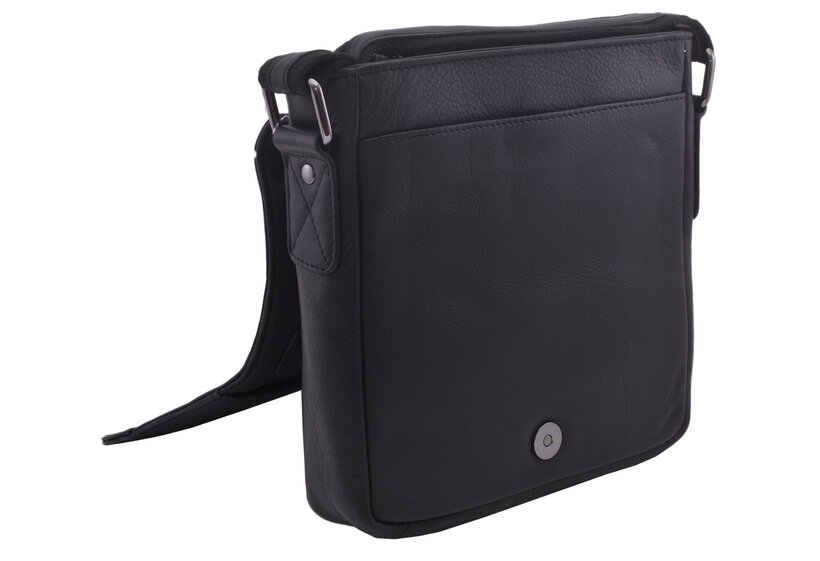 Pánske kožené crossbody čierna nappa 250834