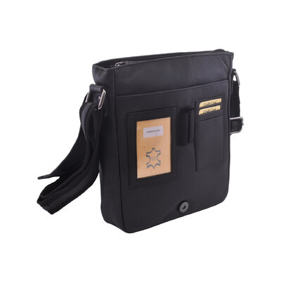 Pánske kožené crossbody čierna nappa 250836