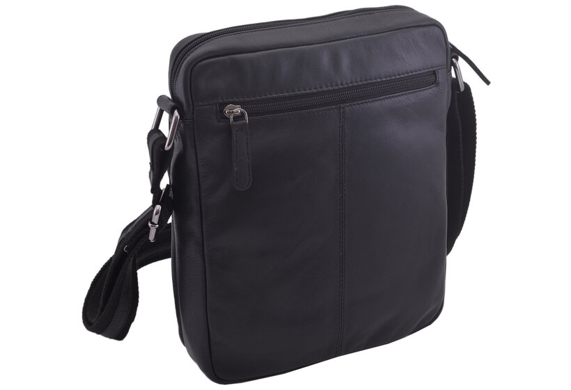 Pánske kožené crossbody čierna nappa 250839