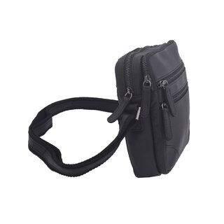 Pánske kožené crossbody čierna nappa 250849