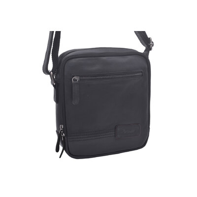 Pánske kožené crossbody čierna nappa 250854