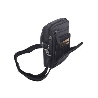 Pánske kožené crossbody čierna nappa 250904