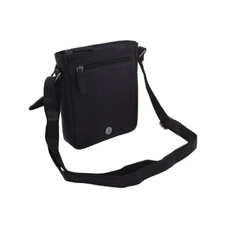 Pánske kožené crossbody čierna nappa 250906