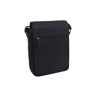 Pánske kožené crossbody čierna nappa 250906