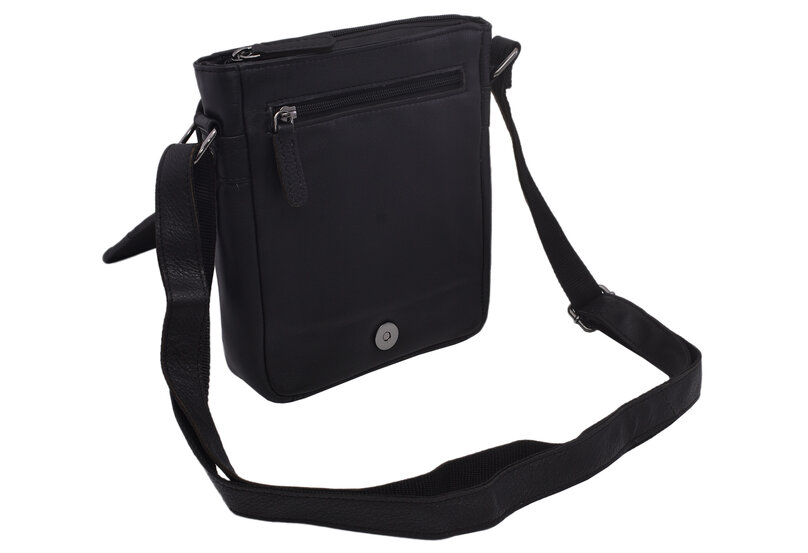 Pánske kožené crossbody čierna nappa 250906