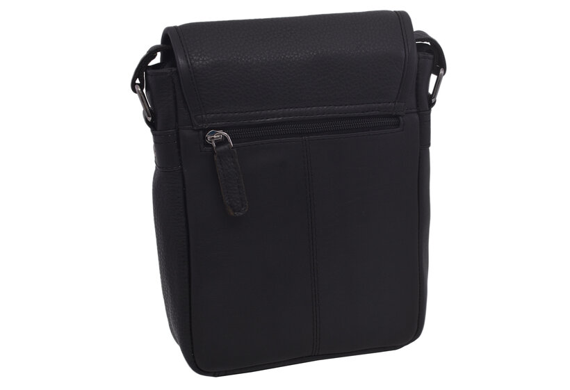 Pánske kožené crossbody čierna nappa 250906