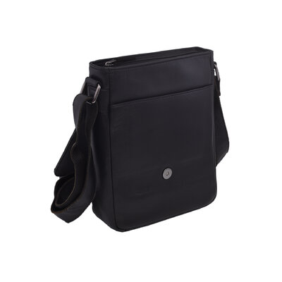 Pánske kožené crossbody čierna nappa 250908