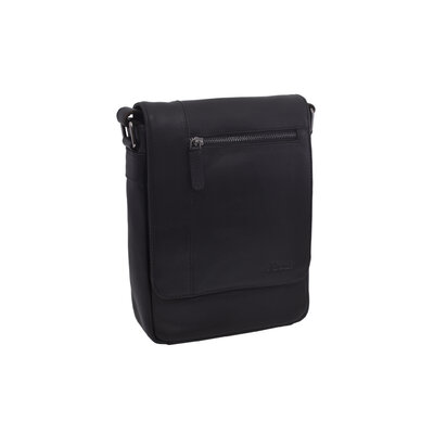 Pánske kožené crossbody čierna nappa 250908