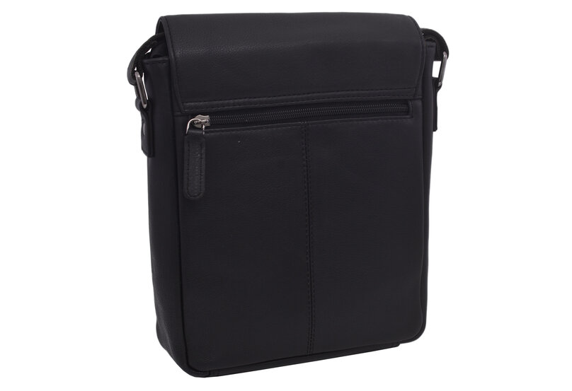 Pánske kožené crossbody čierna nappa 250909