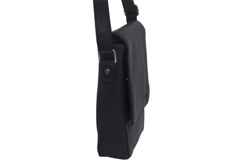 Pánske kožené crossbody čierna nappa 250909