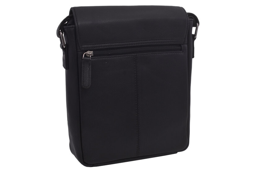 Pánske kožené crossbody čierna nappa 250909