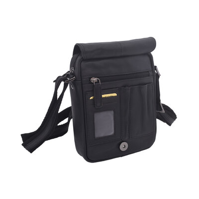 Pánske kožené crossbody čierna nappa V 250586