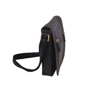 Pánske kožené crossbody čierny hunter 250836