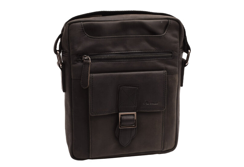 Pánske kožené crossbody čierny hunter 250860