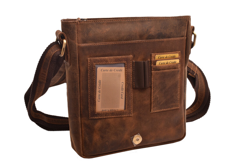 Pánske kožené crossbody tan hunter 250836