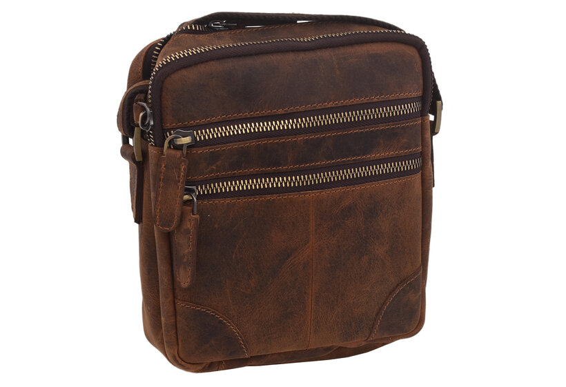 Pánske kožené crossbody tan hunter 250849