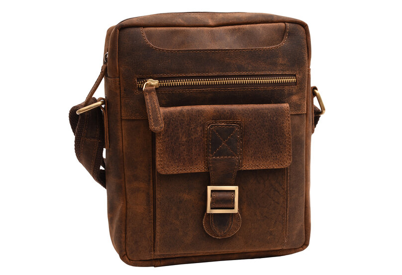 Pánske kožené crossbody tan hunter 250860