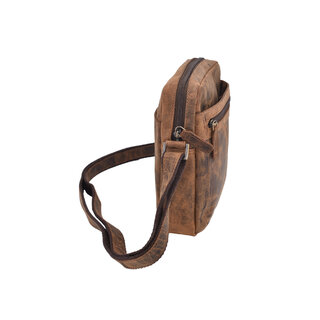 Pánske kožené crossbody tan hunter V 250587