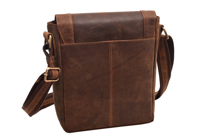 Pánske kožené crossbody tmavohnedý hunter 250836