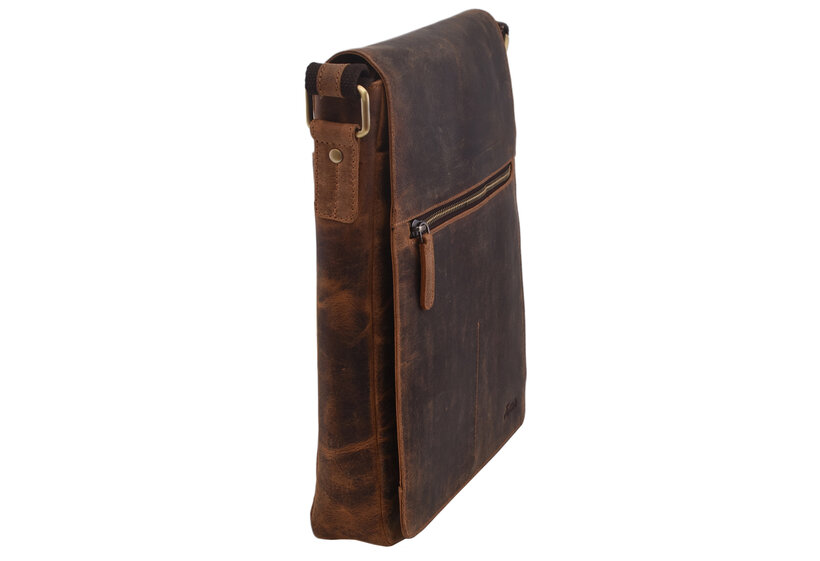 Pánske kožené crossbody tmavohnedý hunter 250837