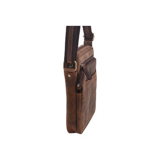 Pánske kožené crossbody tmavohnedý hunter 250839