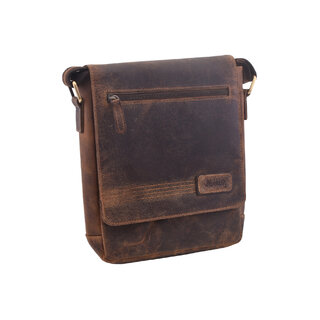Pánske kožené crossbody tmavohnedý hunter 250853
