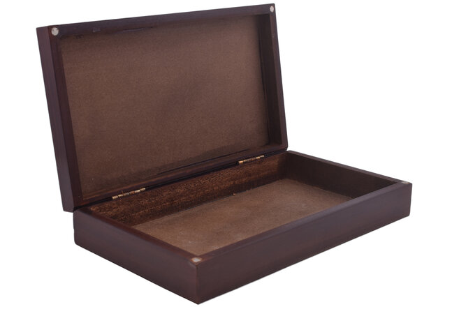 Veľká drevená darčeková krabička na dámsku peňaženku 420
